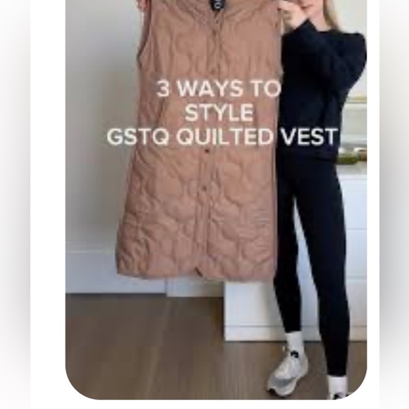 Quilted warm vest. Gift someone u love, stylish Soft light warm when u  need it - Picture 10 of 16